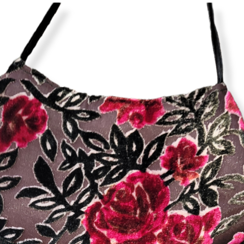 Fringe and Floral Handbag | Floral Purse | Fringe Purse - Picture 2 of 3